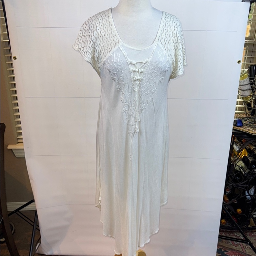 Ana & Kate white dress, OSFM tag but more like a M/L